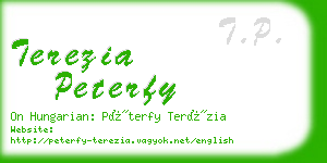 terezia peterfy business card